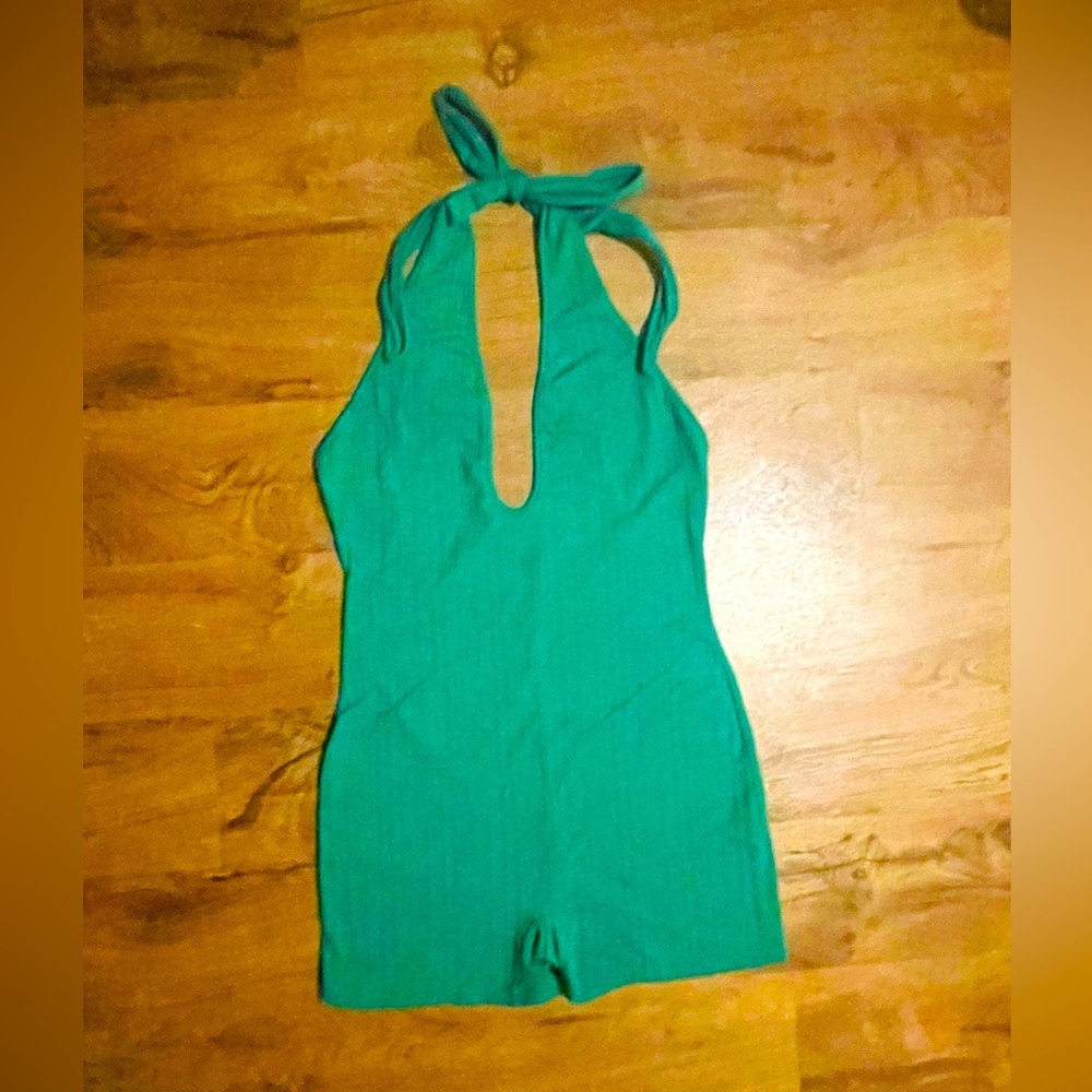 Green Summer Romper